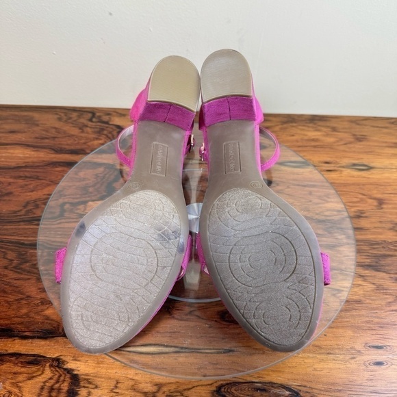 BANDOLINO Women's Armory Dress Sandals - Magenta Faux Suede - Picture 16 of 16